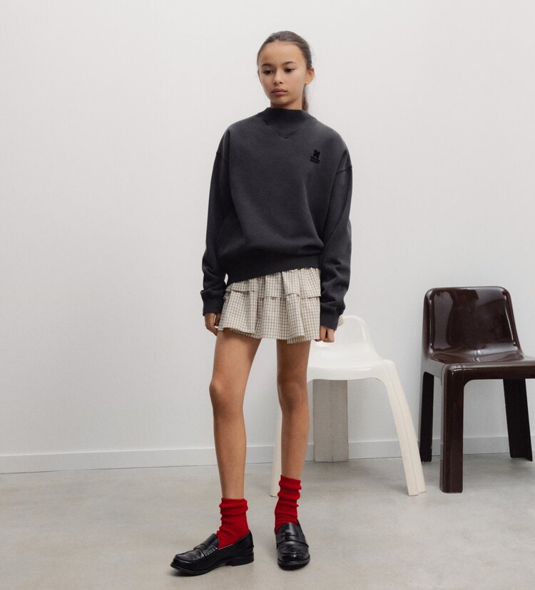 The New Society TNS Logo Teen Rib Sweatshirt