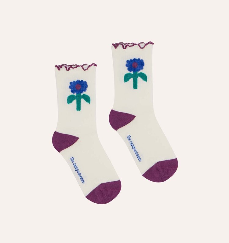 The Campamento Blue Daisies Socks