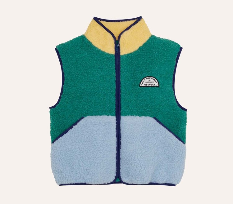 The Campamento Green Teddy Vest