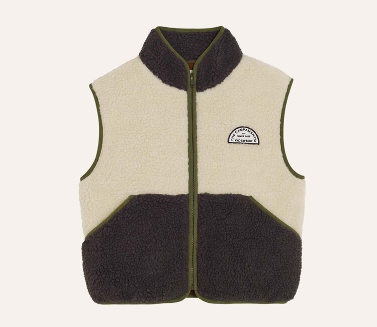 The Campamento Ecru Teddy Vest