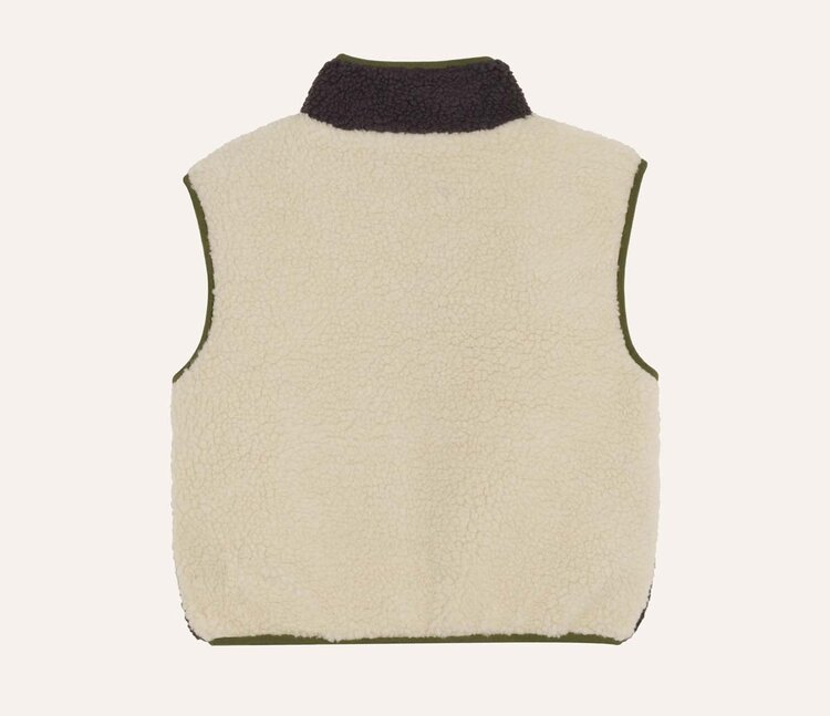 The Campamento Ecru Teddy Vest