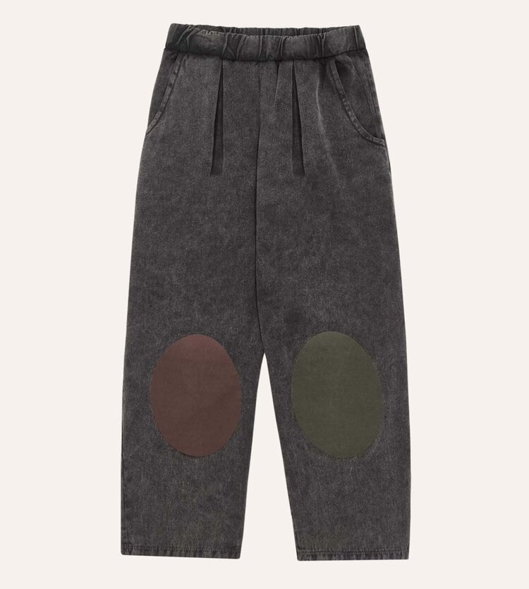 The Campamento Bicolor Patches Denim Trousers