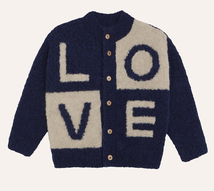 The Campamento Love Blue Cardigan
