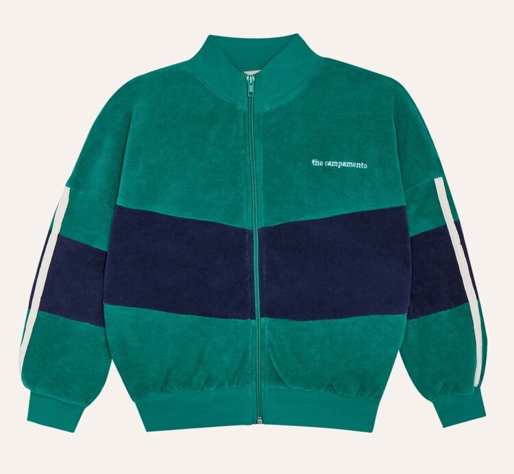 The Campamento Green Color Block Sweatshirt