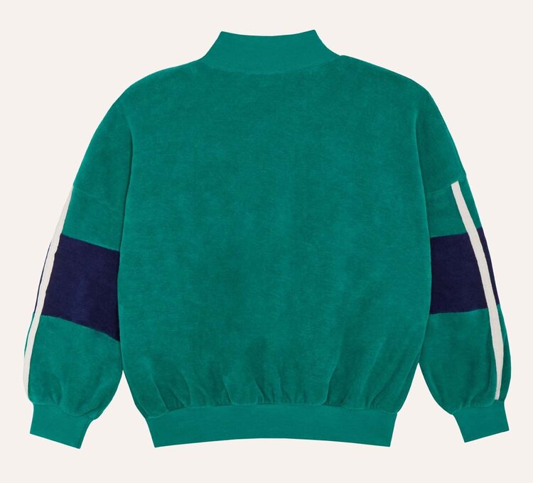 The Campamento Green Color Block Sweatshirt