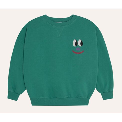 The Campamento Smiling Face Green Sweatshirt