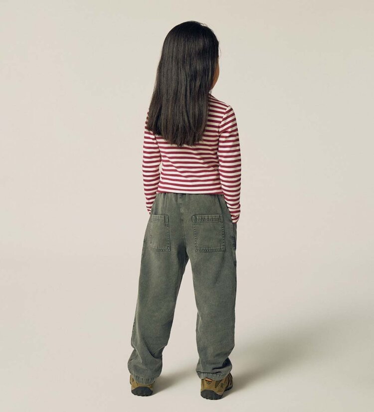 The Campamento Burgundy Stripes Turtle Neck Tshirt