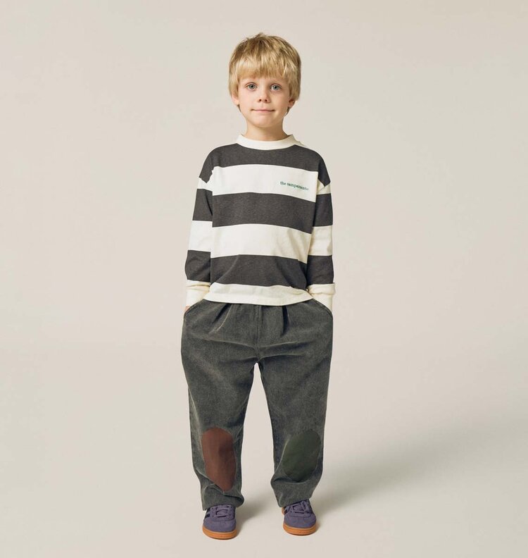 The Campamento Bicolor Patches Denim Trousers