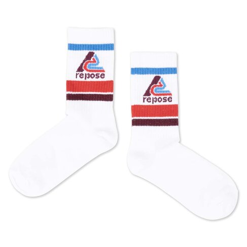 REPOSE AMS Sporty Socks - white logo
