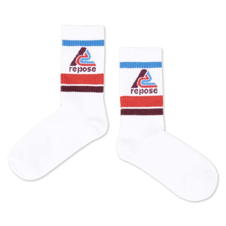 REPOSE AMS Sporty Socks - white logo