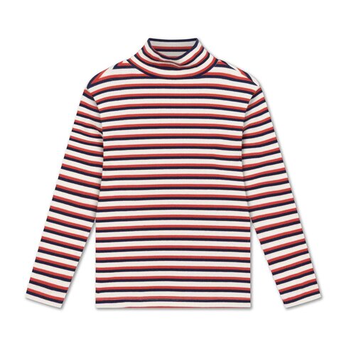 REPOSE AMS Turtle Neck - ivy stripe
