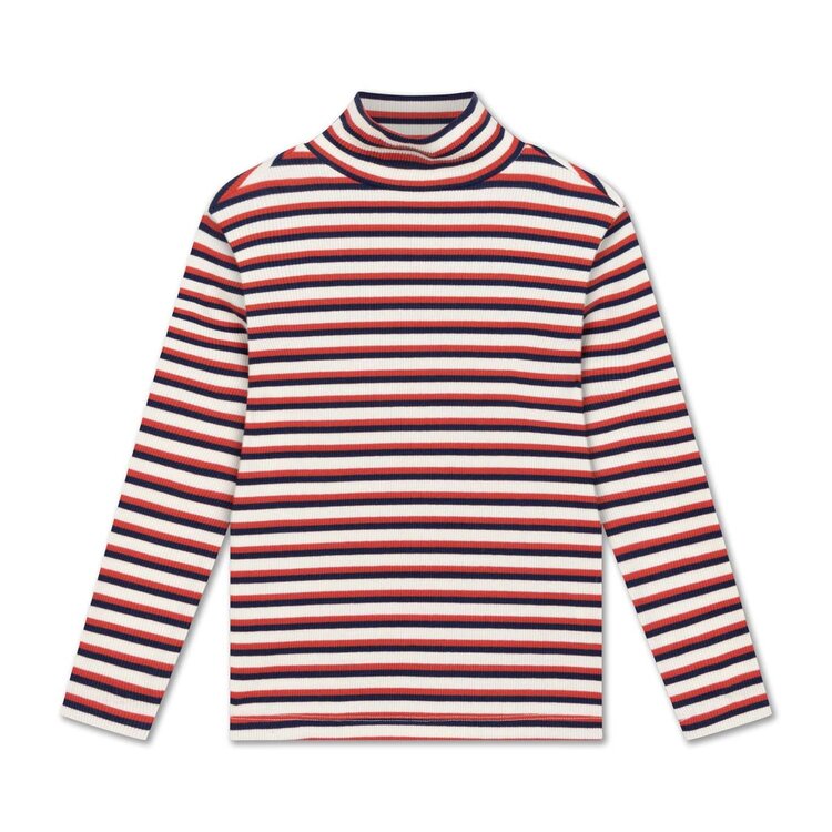 REPOSE AMS Turtle Neck - ivy stripe