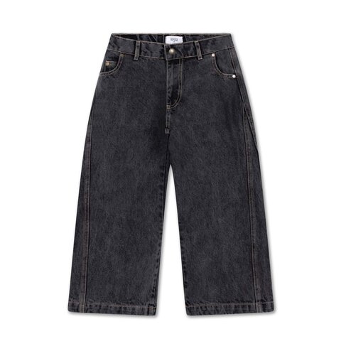 REPOSE AMS Wide Leg Denim Pants - slate grey