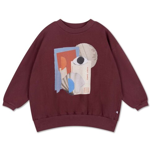 REPOSE AMS Cozydrop Sweater - mulberry rocket