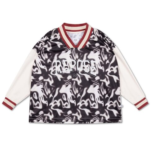 REPOSE AMS Soccer Tee - liquid marble color block