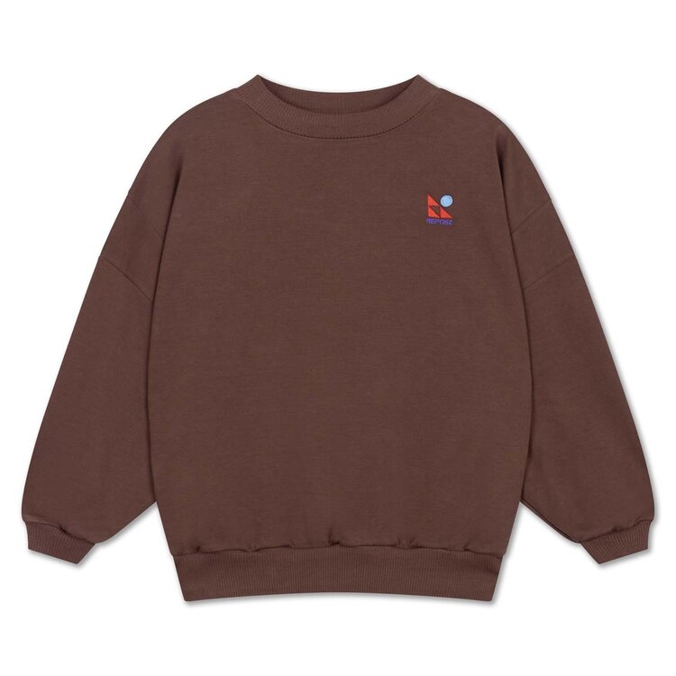 REPOSE AMS Crewneck Sweater - dark chocolate