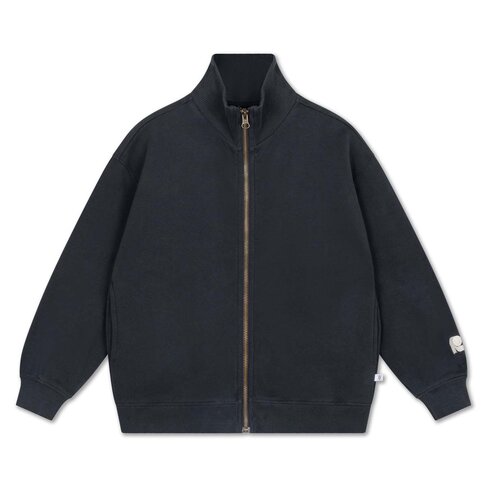 REPOSE AMS Zip up Sweater - moonless night black