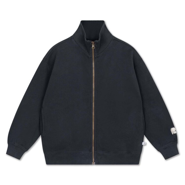 REPOSE AMS Zip up Sweater - moonless night black