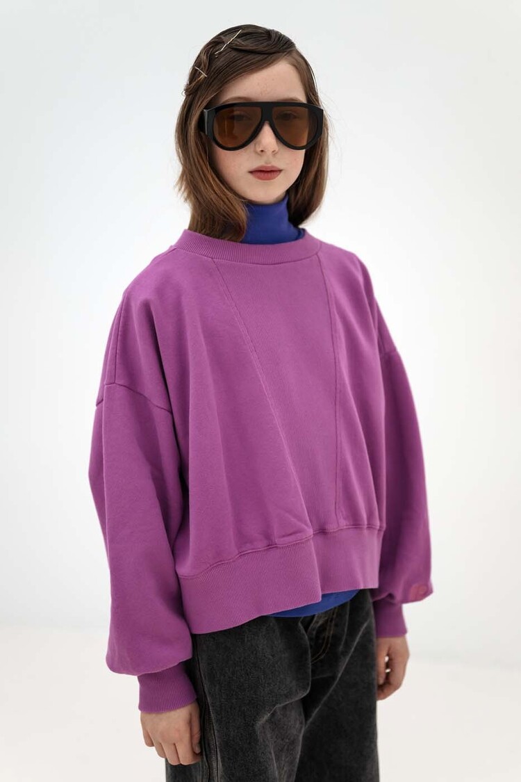 REPOSE AMS City Sweater - purple orchid