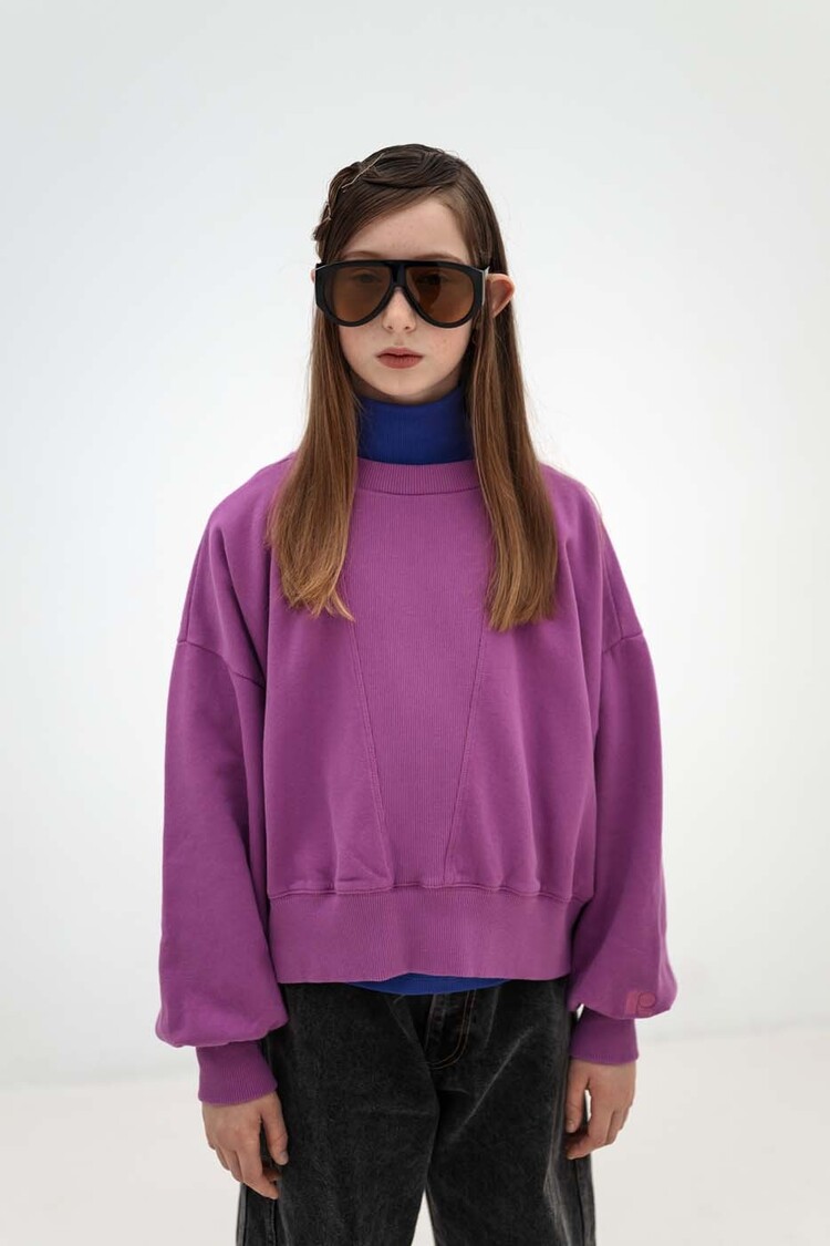 REPOSE AMS City Sweater - purple orchid