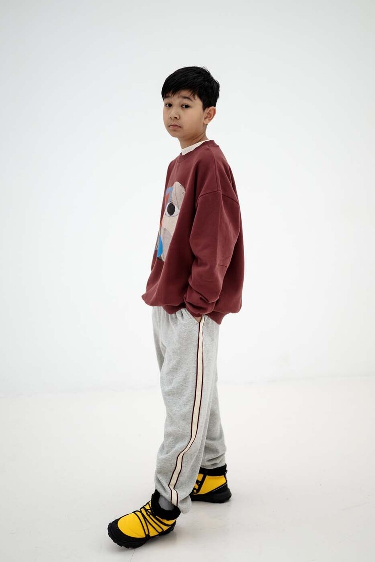 REPOSE AMS Cozydrop Sweater - mulberry rocket