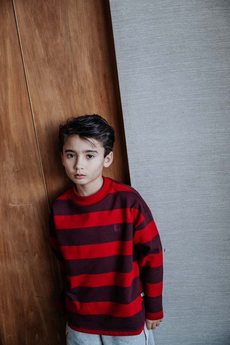 REPOSE AMS Boxy Sweater - rusty