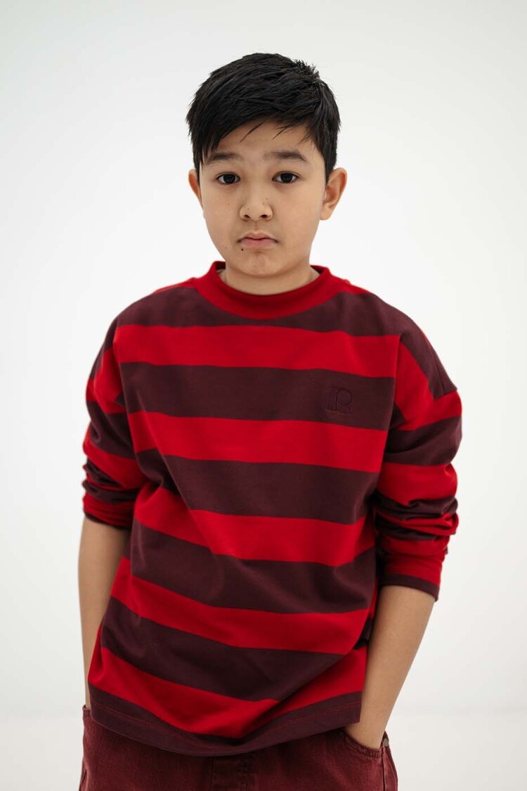 REPOSE AMS Boxy Sweater - rusty