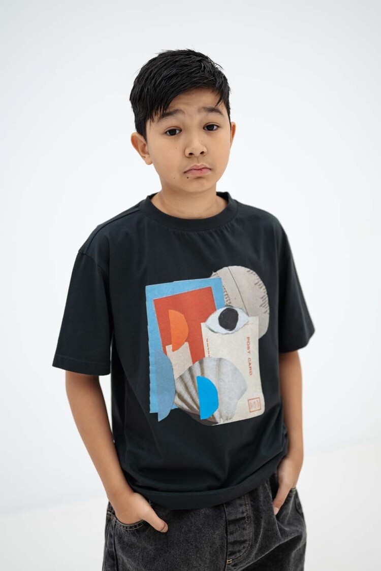 REPOSE AMS Tee Shirt - moonless night black