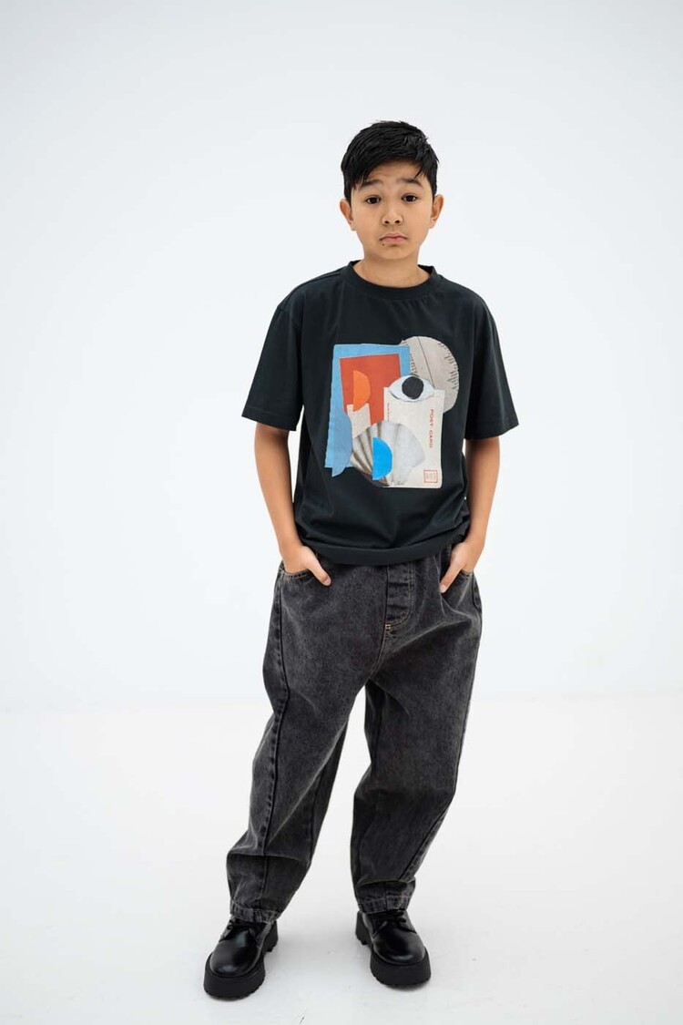 REPOSE AMS Tee Shirt - moonless night black