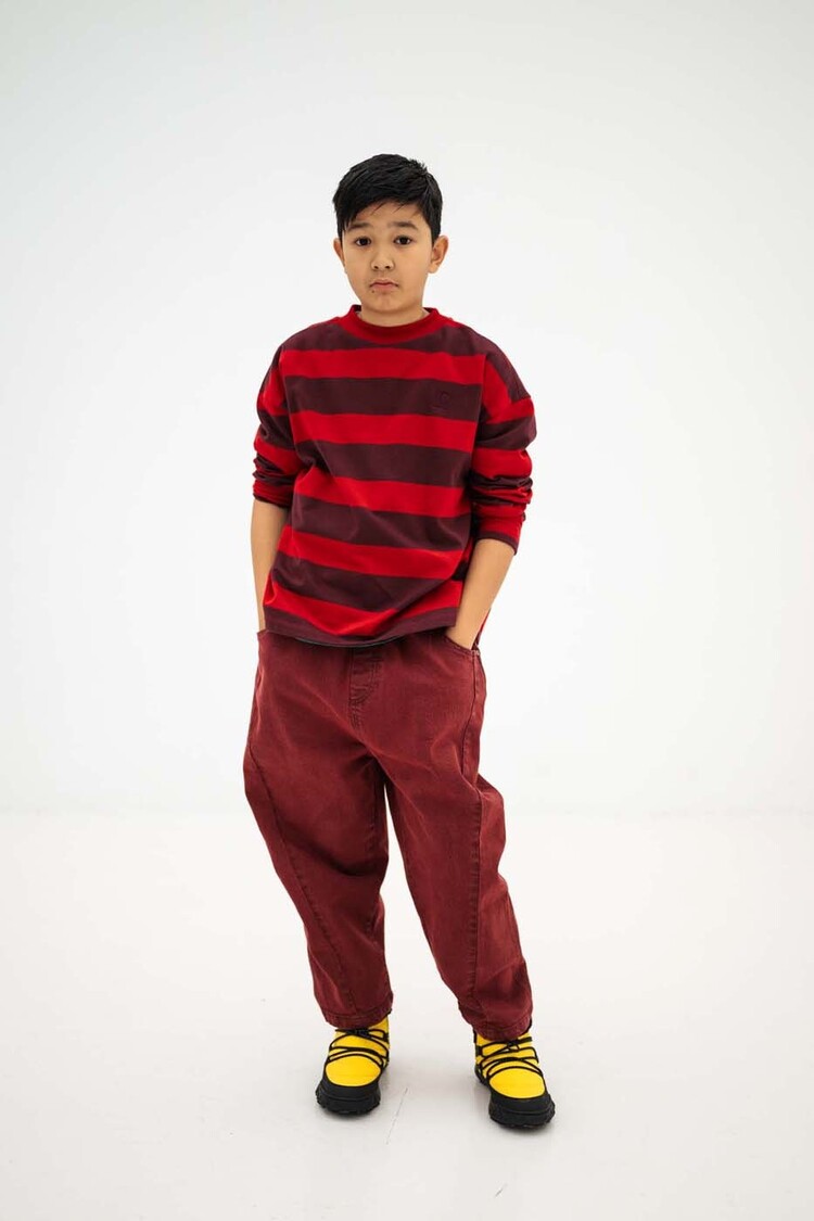 REPOSE AMS Wide Pant - ash plum