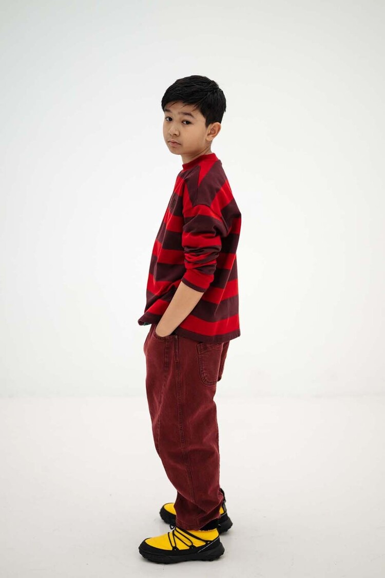 REPOSE AMS Wide Pant - ash plum