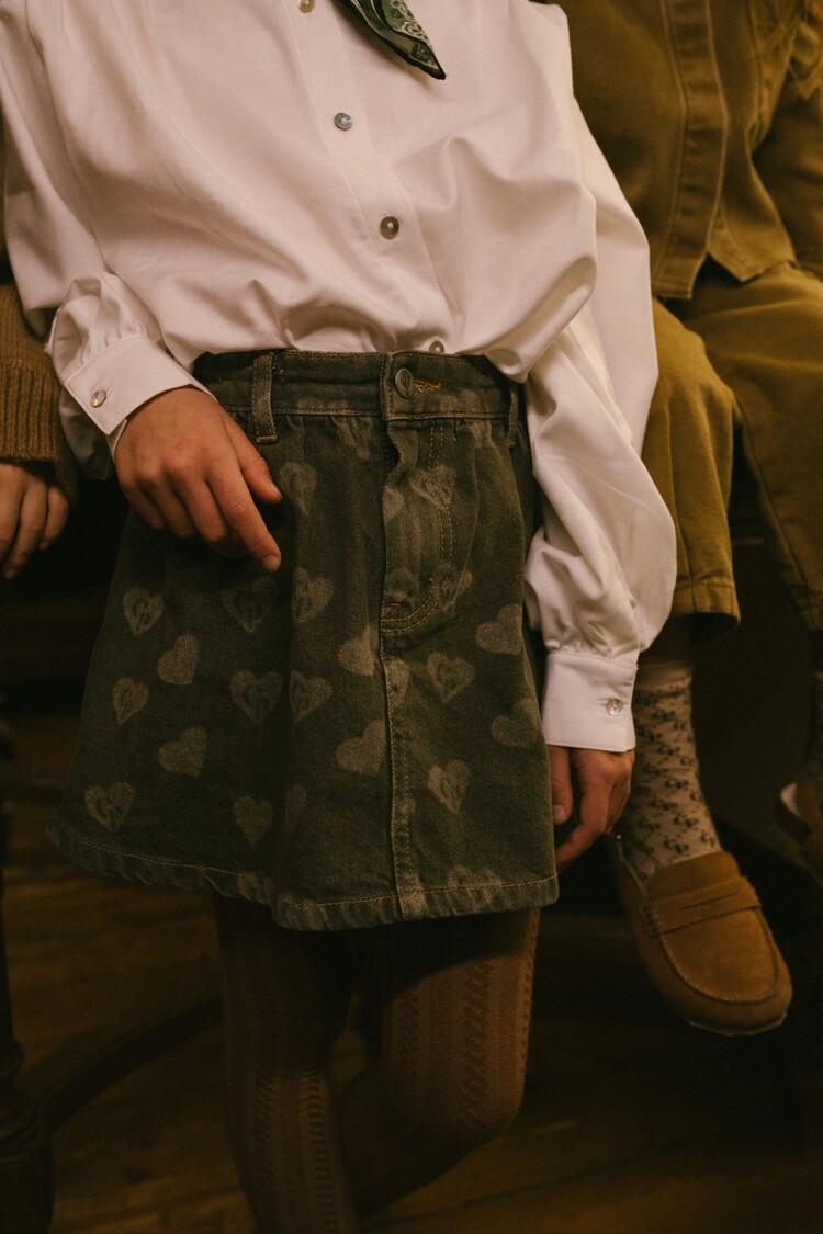 Charlie Petite Sil Skirt - Forest Green