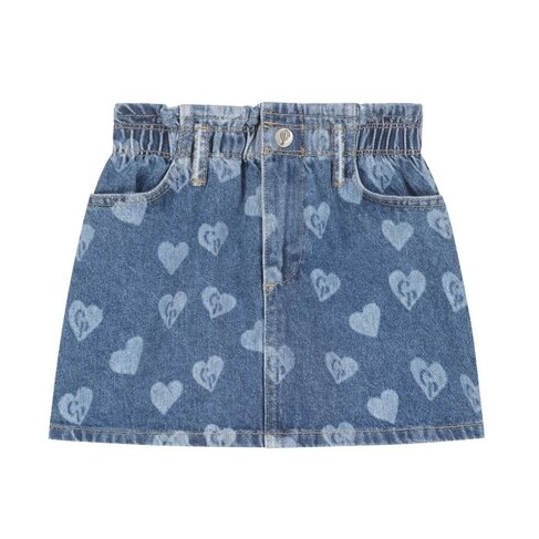 Charlie Petite Jada Skirt - Medium Blue