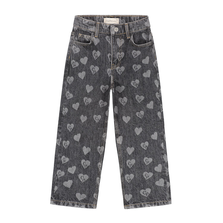 Charlie Petite Isae Jeans - Black Stone Washed