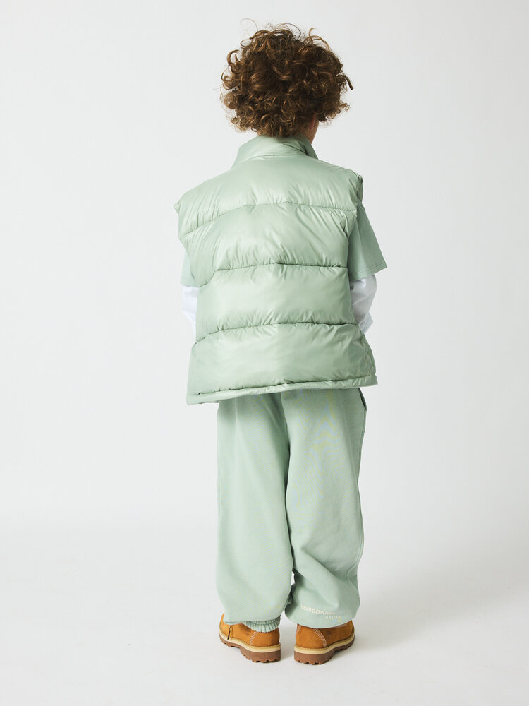 Bruno Bruno Nation Noura Puffer Vest - Aqua Gray