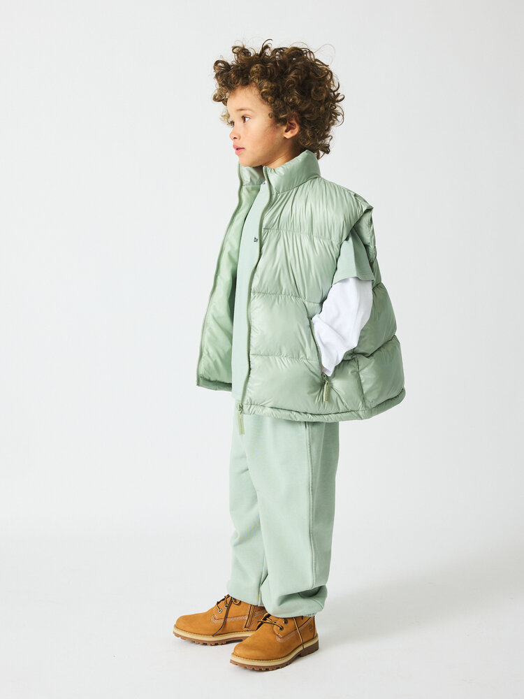 Bruno Bruno Nation Noura Puffer Vest - Aqua Gray