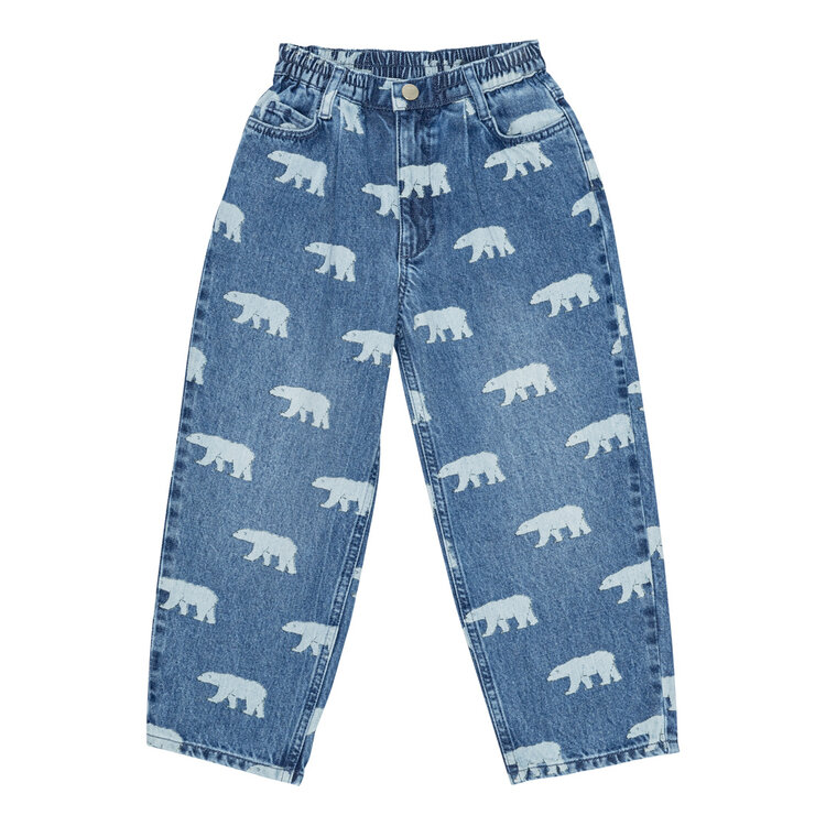 Bruno Bruno Nation Dorethy AOP Jeans - Mid blue polar bear