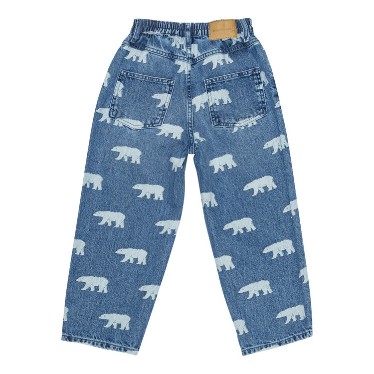 Bruno Bruno Nation Dorethy AOP Jeans - Mid blue polar bear