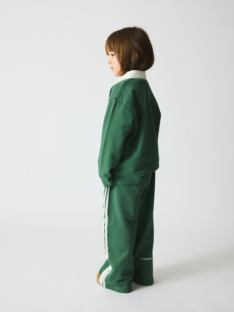 Bruno Bruno Nation Francis Stripe Sweat Pants - Myrtle Green