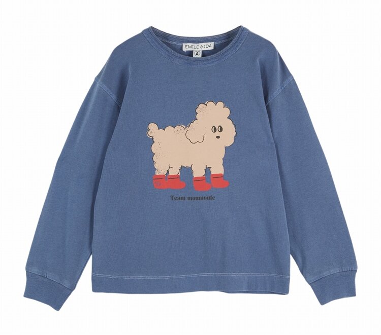 Emile et Ida Tee Shirt Motif Place Poodle - Ocean Poodle