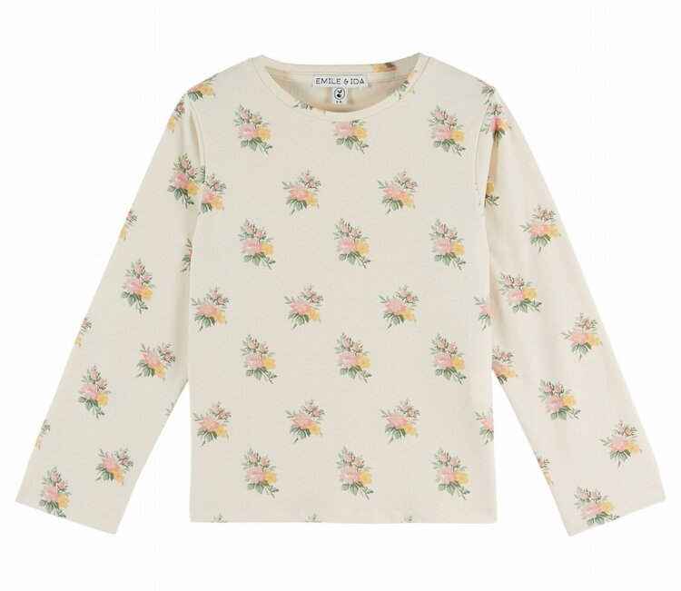 Emile et Ida Tee Shirt Imprime AO Fleurs