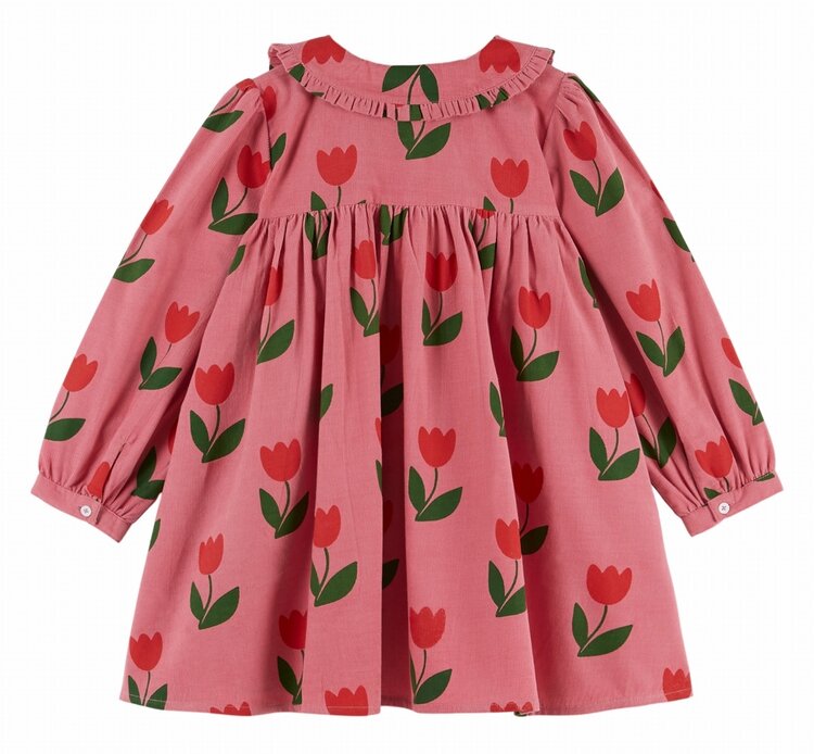Emile et Ida Robe Ample Col Volant - Grande Tulipe