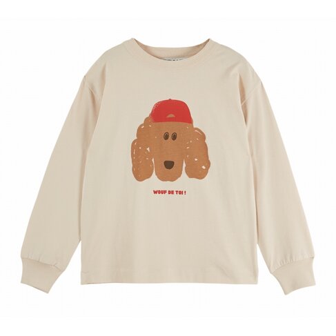 Emile et Ida Tee Shirt Chien - Farine
