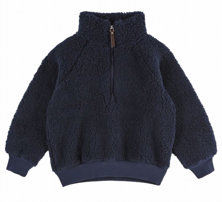 Emile et Ida Sweatshirt Moumouthe Zippe - Midnight