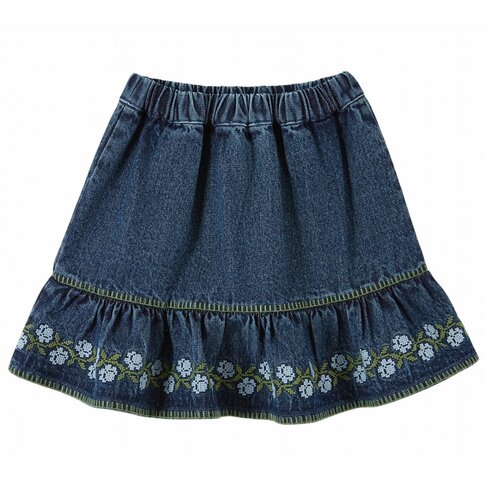 Emile et Ida Jupe Denim Brodee