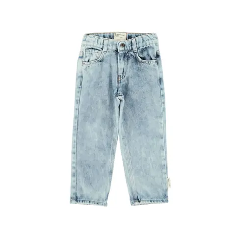 Piupiuchick Unisex trousers | Washed blue denim