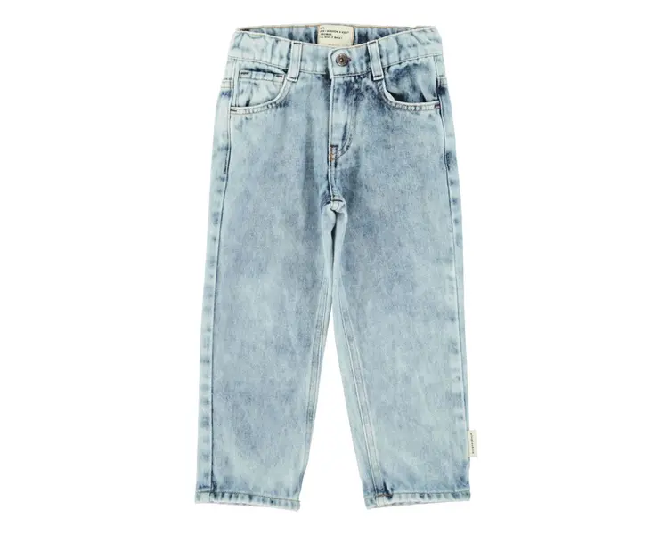Piupiuchick Unisex trousers | Washed blue denim