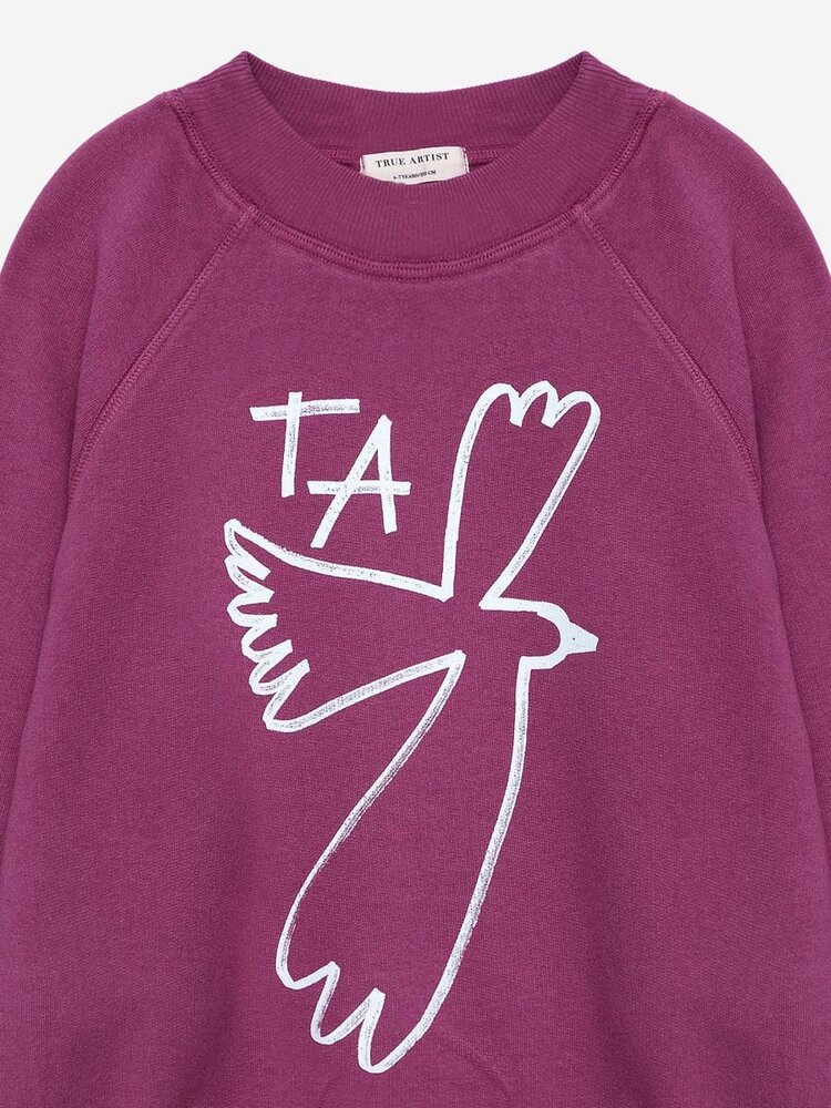 True Artist Sweatshirt no01 Cherry Fuchsia