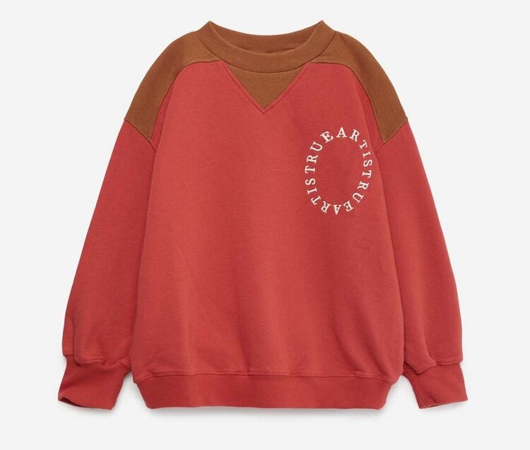 True Artist Sweatshirt no14 Deep Red