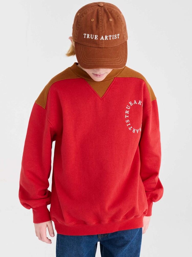 True Artist Sweatshirt no14 Deep Red